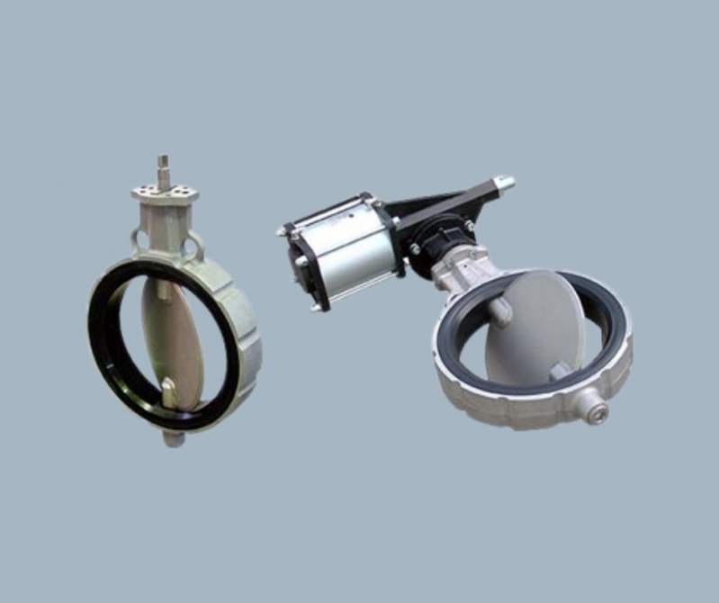 Válvula Borboleta Inox Sanitária Preços Juazeiro - Válvula Borboleta Inox com Atuador Pneumático